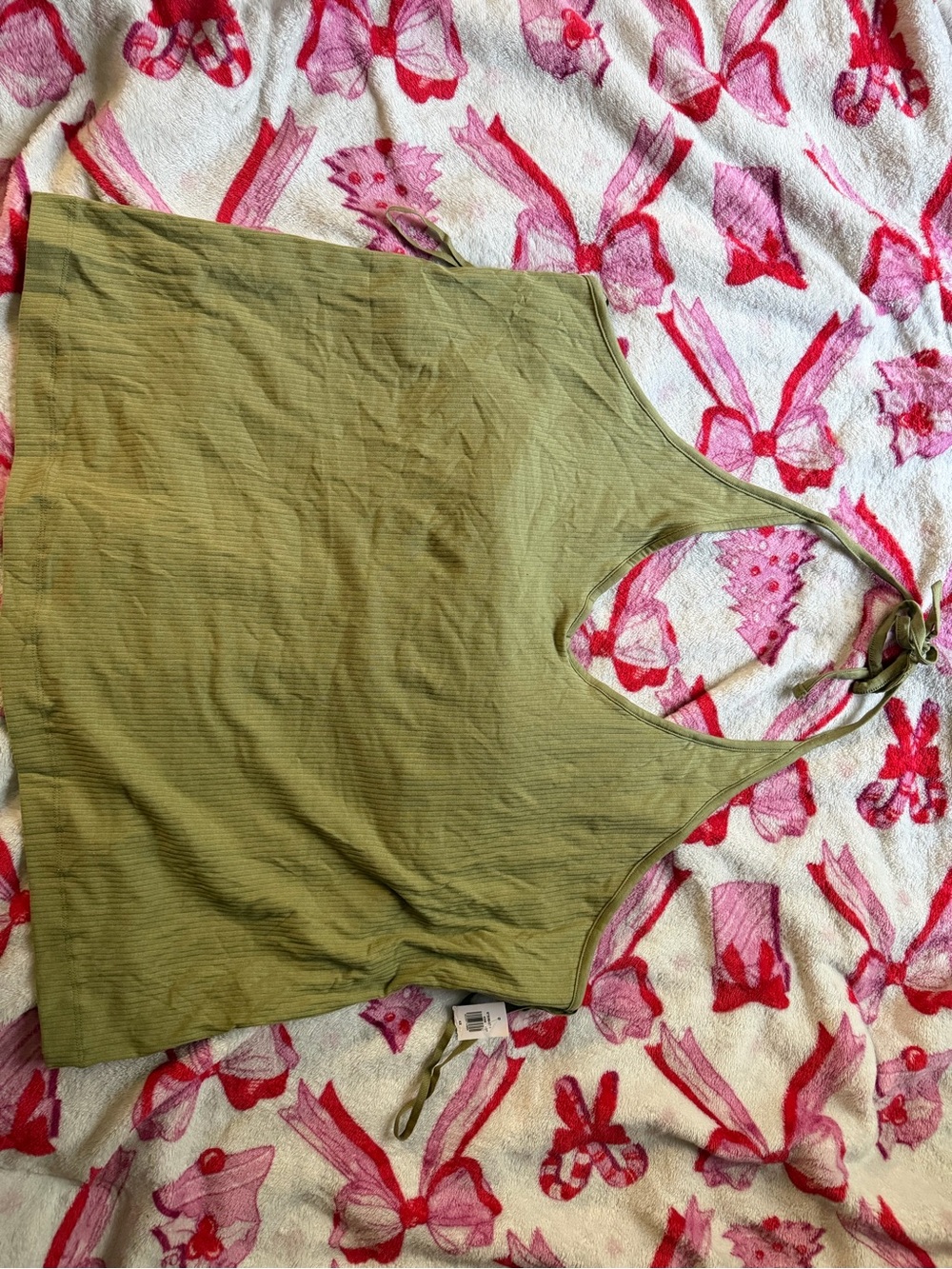 Old Navy Olive Halter Tank Top - Olive Green